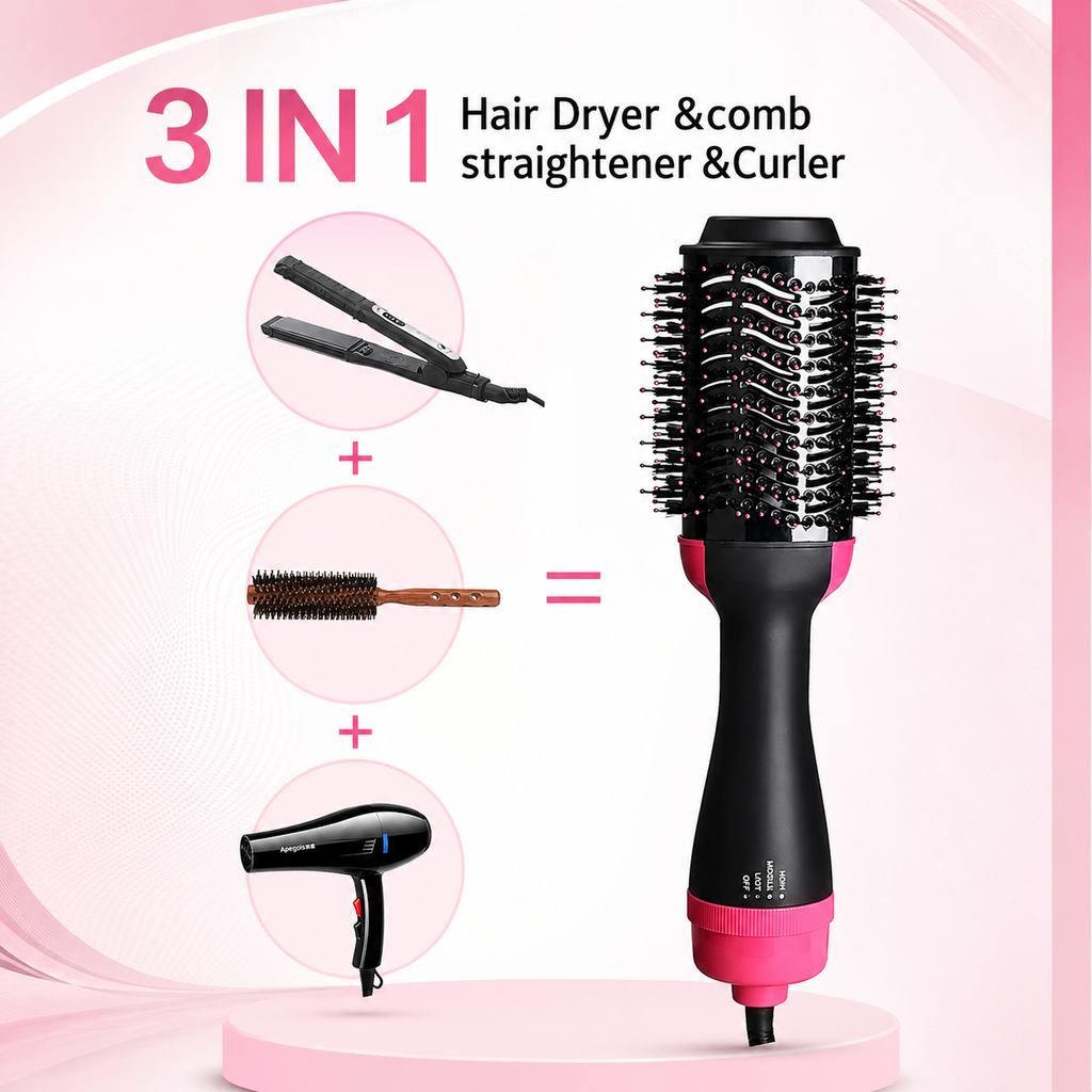 NOX™ 3-in-1 Volumizer Hair Dryer & Hot Air Brush